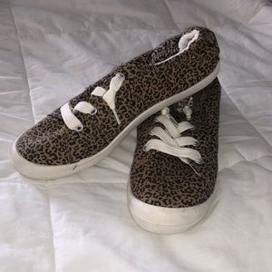 Leopard print sneakers